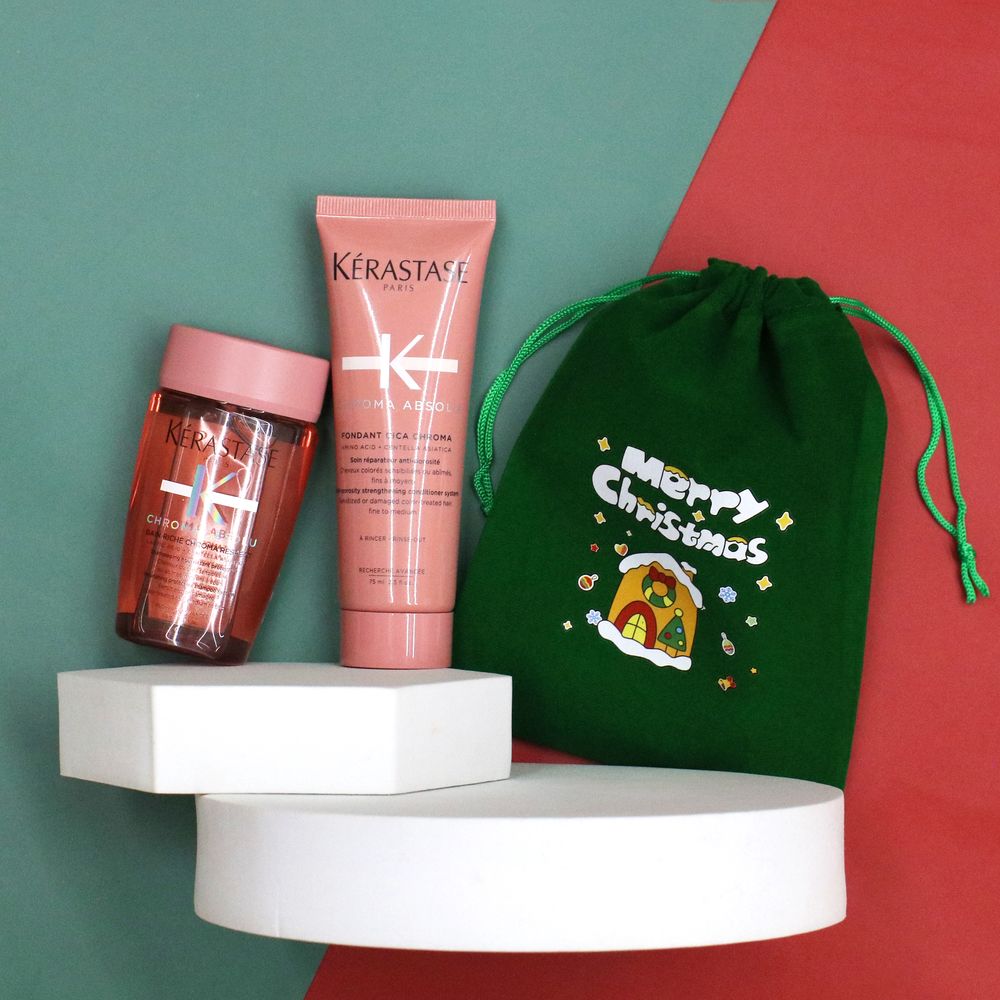 【聖誕交換禮物】『持色雙護組』KERASTASE 卡詩 恆彩重生髮浴80ml+恆彩重生髮乳75ml HH04