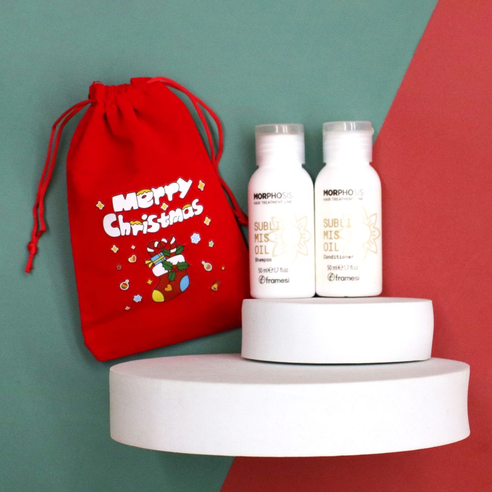 【聖誕交換禮物】『光澤順滑組』Framesi雲緹佛媚絲 永續媚力極致洗護組(洗髮乳50ml+髮膜50ml) IH08