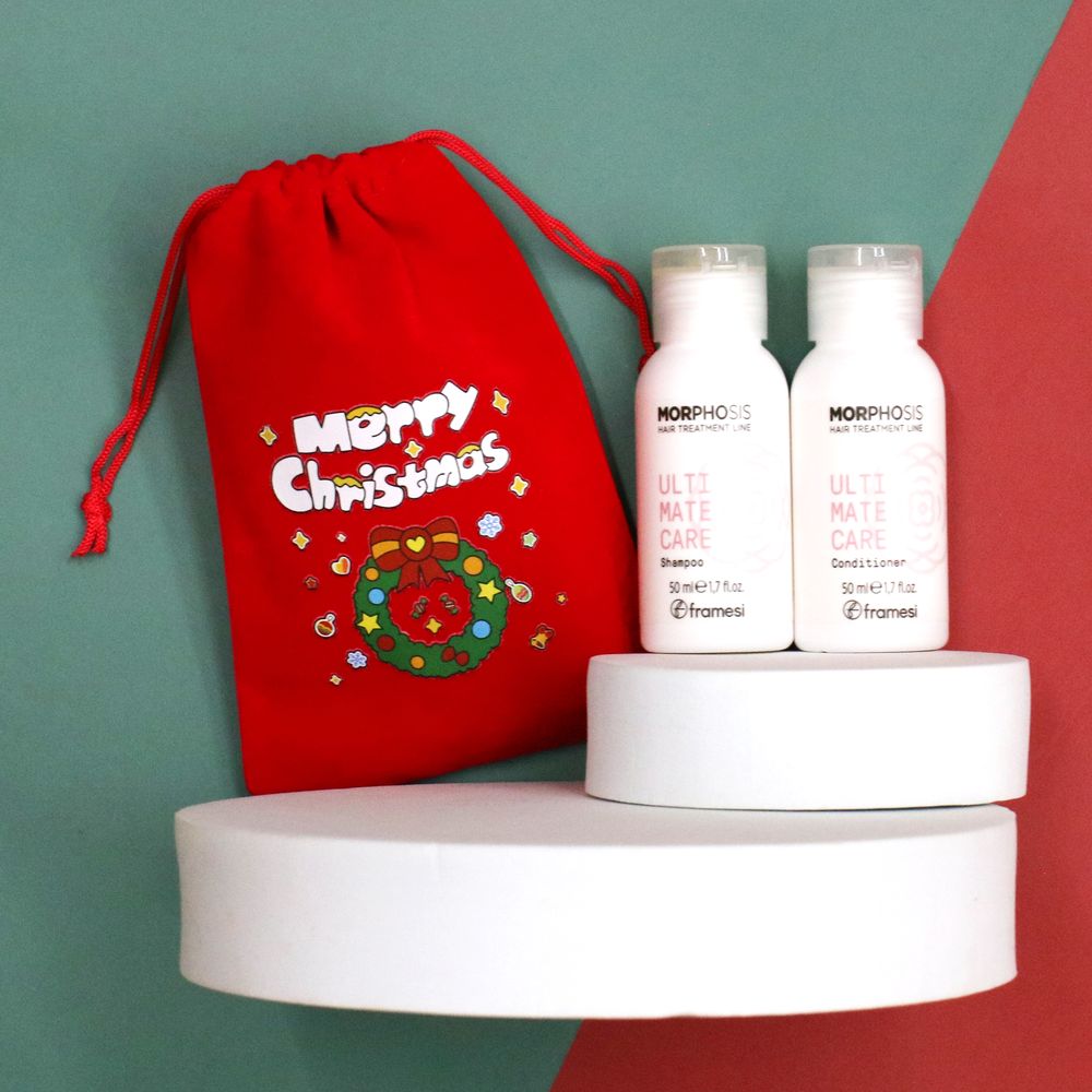 【聖誕交換禮物】『自然捲抗躁組』Framesi雲緹佛媚絲 永續媚力整質順馭旅行組(洗50ml+膜50ml) IH02 IH06