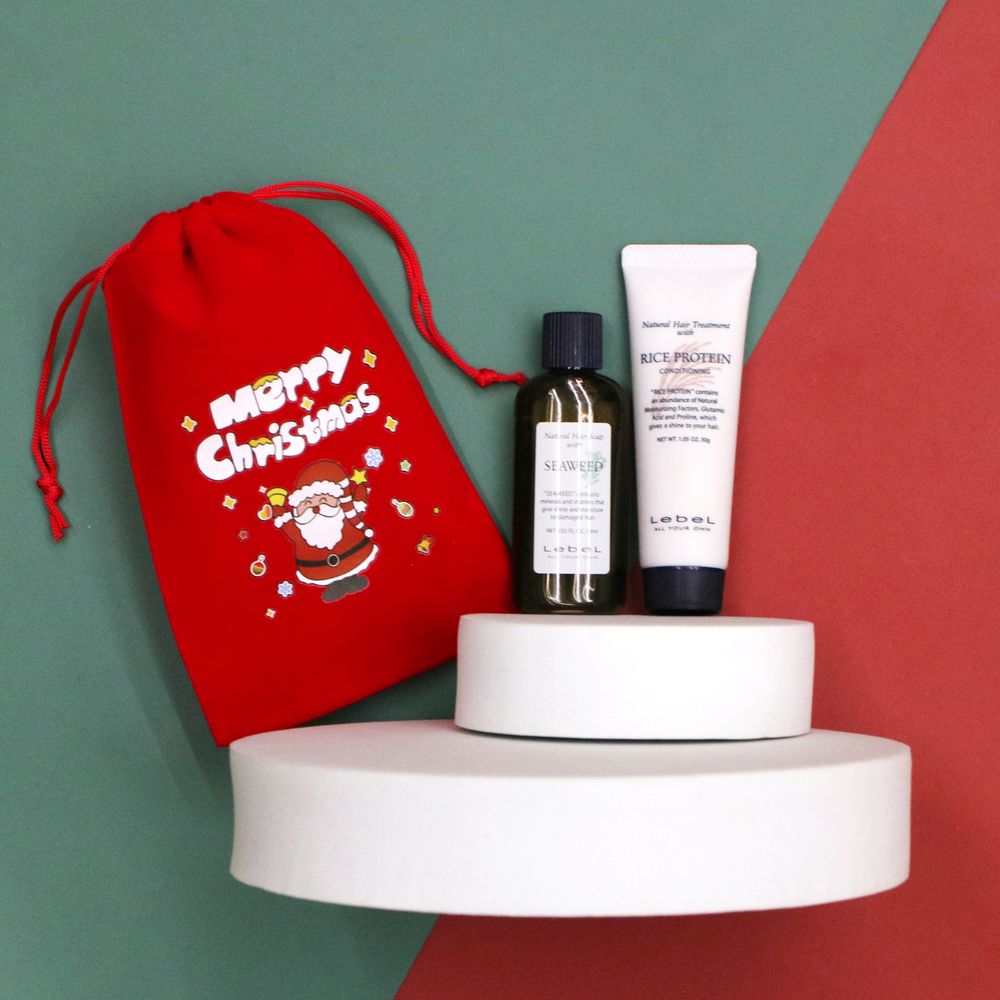 【聖誕交換禮物】『海洋保濕組』Lebel 肯邦 NHS 海藻洗髮精30ml+米胚芽護髮霜30g IH06 IH07